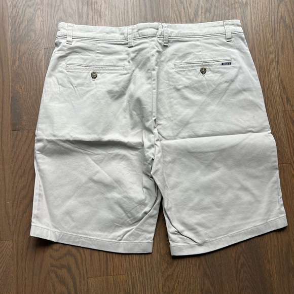 Johnnie-O off white neil stretch twill 9 inch shorts size 36 preppy academia E - Picture 2 of 9